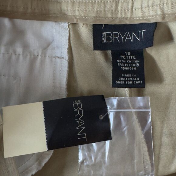 New Lane Bryant Straight Leg Khaki Pant Women's Size 18 Petite - Picture 3 of 8